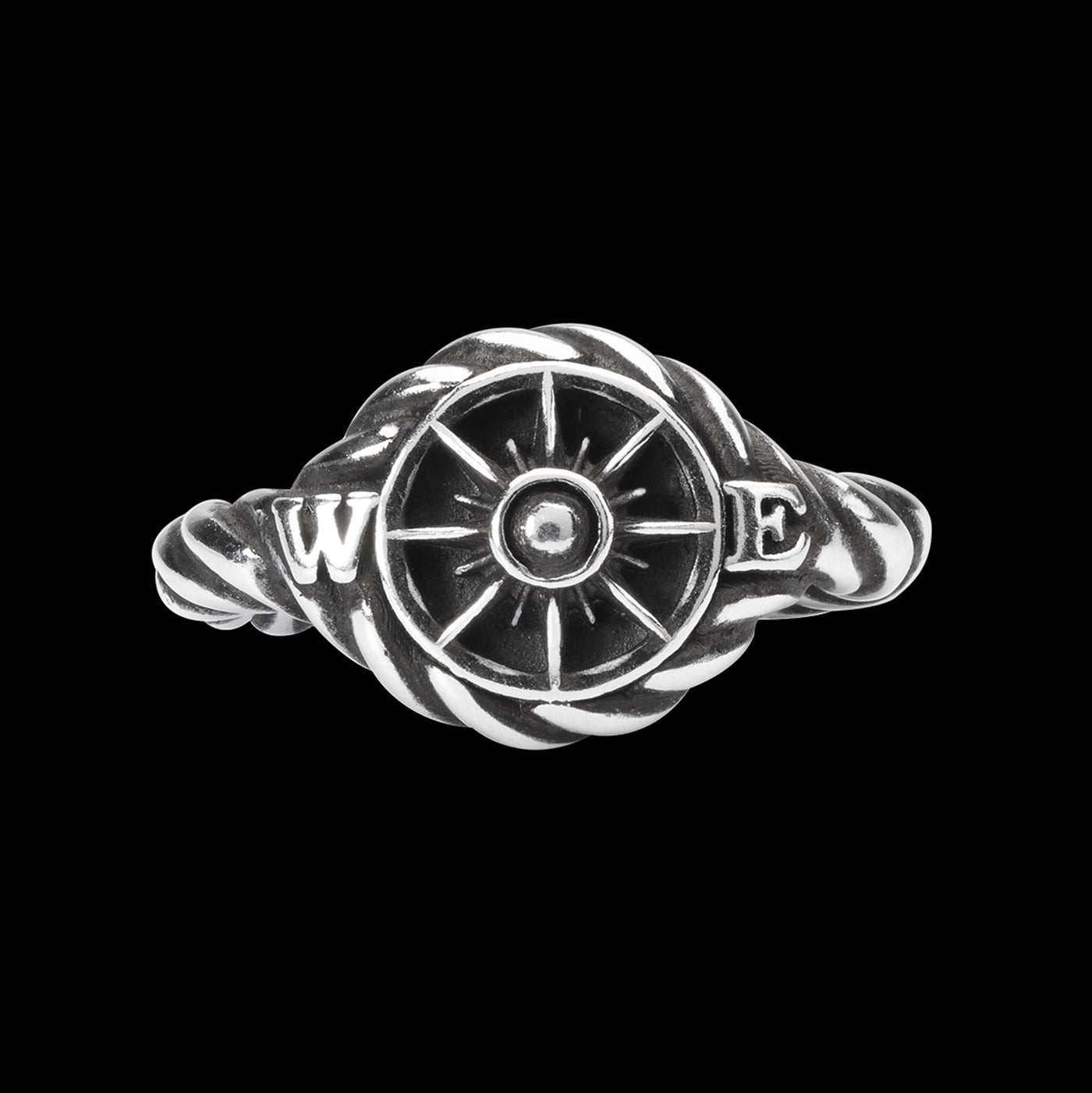 Compass, Single Silver Link